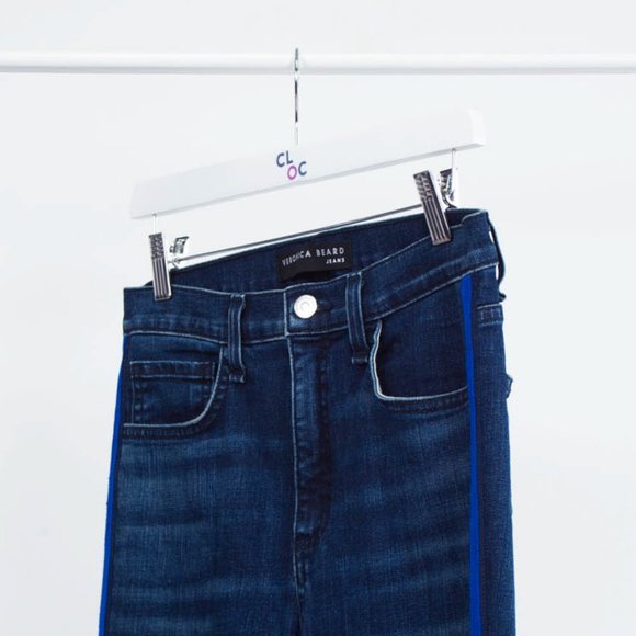 Veronica Beard Skinny Jeans with Grosgrain Tape - Picture 3 of 4